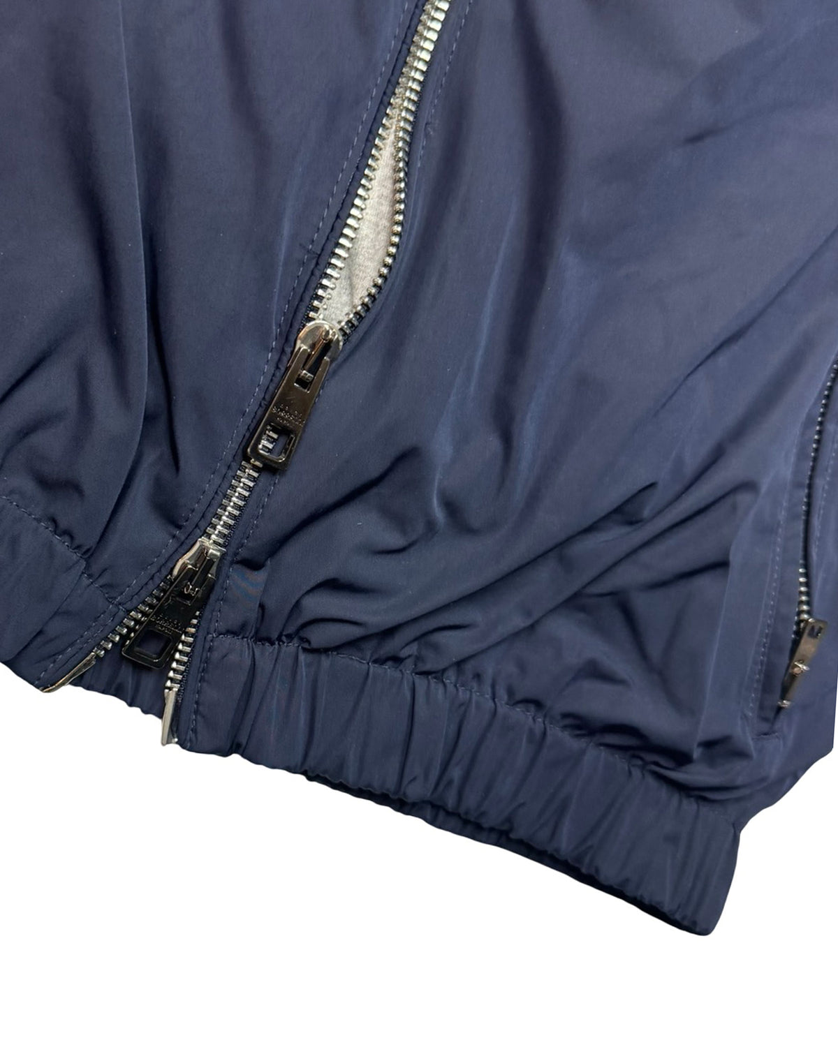 Luigi Borrelli Linen Hooded Rain Coat Navy EU 46 / US 36 SALE