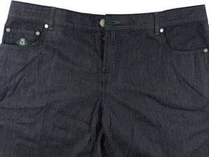 Luigi Borrelli Denim Pants Dark Blue 