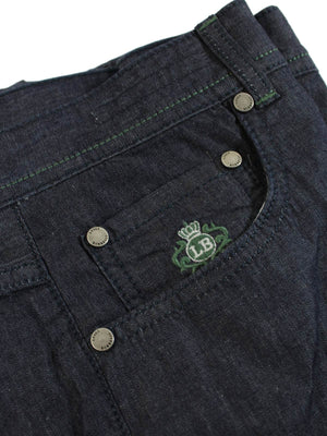Luigi Borrelli Denim Pants Dark Blue 