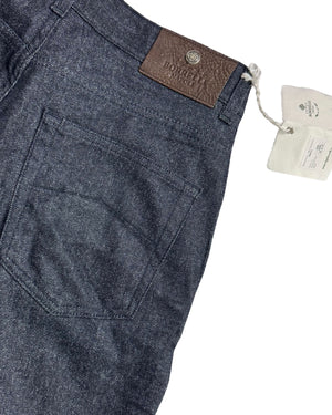 Luigi Borrelli Jeans Dark Blue Wool Cashmere