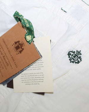Luigi Borrelli Pants White 5 Pocket 