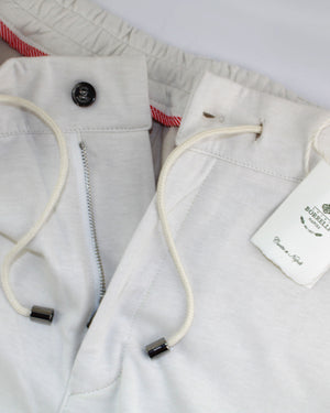 Luigi Borrelli Jogger Shorts White Sports 