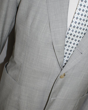 Luigi Borrelli Suit Gray EU 52/ US 42 Wool Silk