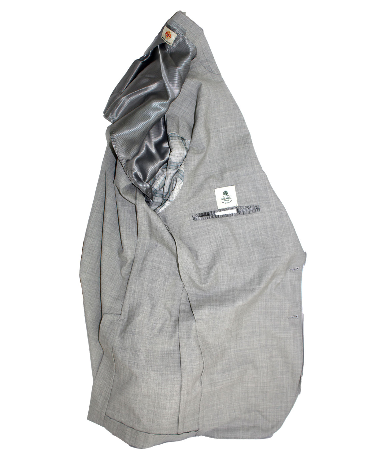 Luigi Borrelli Suit Gray EU 52/ US 42 Wool Silk