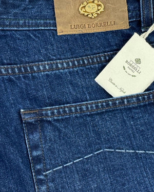 Luigi Borrelli Jeans Dark Denim Blue 31 Royal Collection