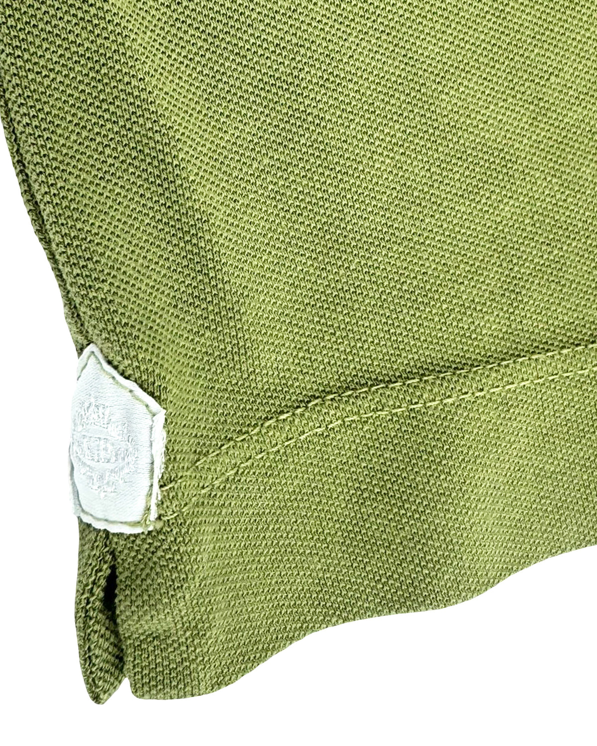 Luigi Borrelli Polo Shirt Olive Green Jersey Piquet EU 50 - US 40