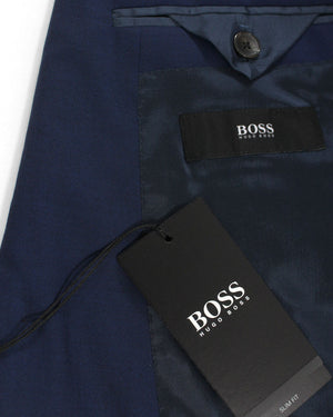 Hugo Boss Sport Coat Dark Blue - Slim Fit Wool Blazer EU 50 / US 40 L SALE