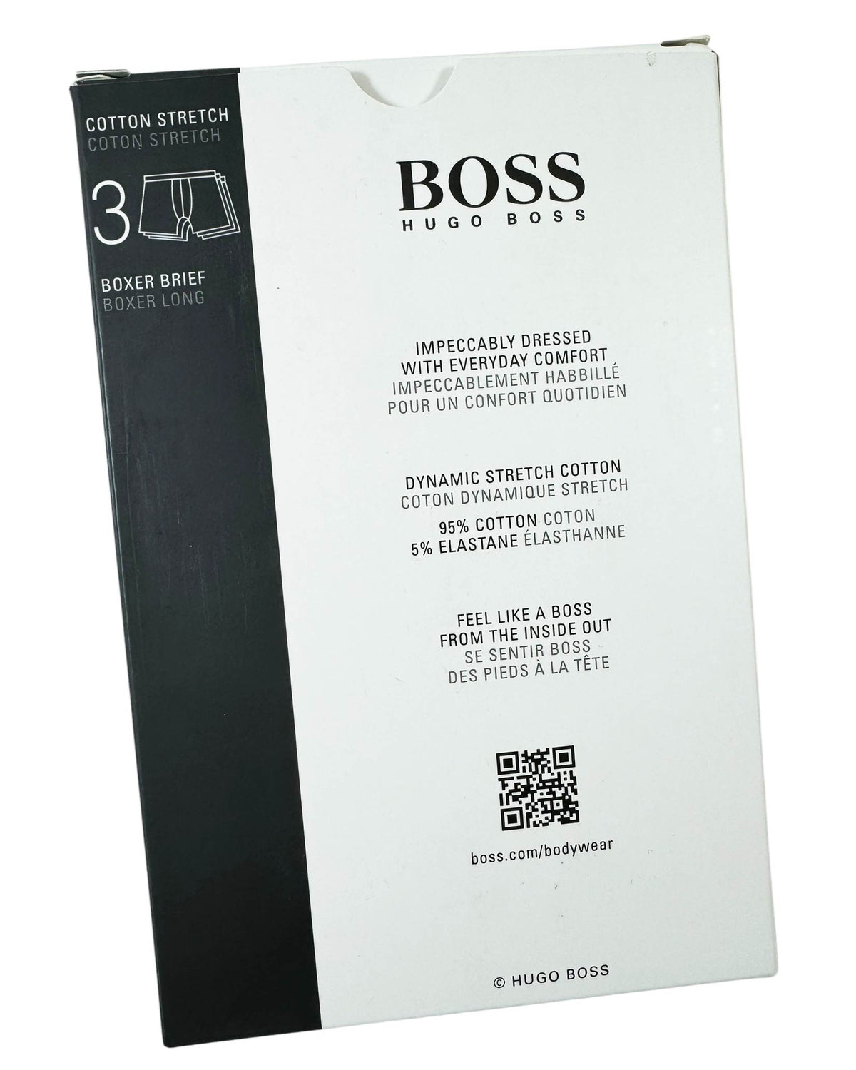 New Boss Men Underwear 3 Pack Stretch Cotton Boxer Brief