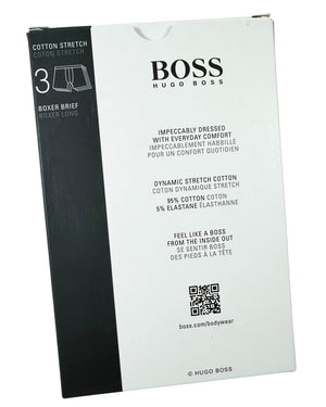 New Boss Men Underwear 3 Pack Stretch Cotton Boxer Brief