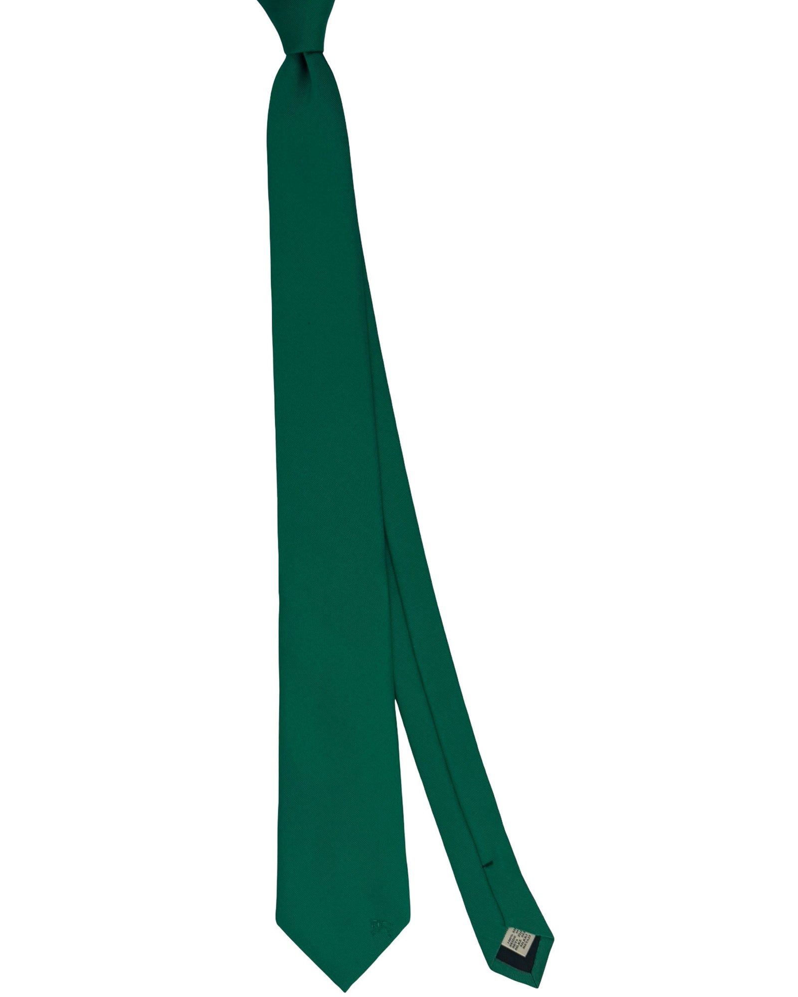 Burberry Tie Solid Bright Green Grosgrain
