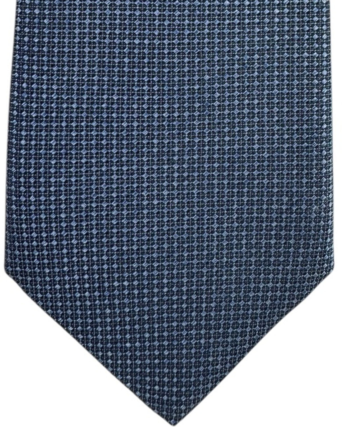 Canali Tie Dark Blue Micro Pattern