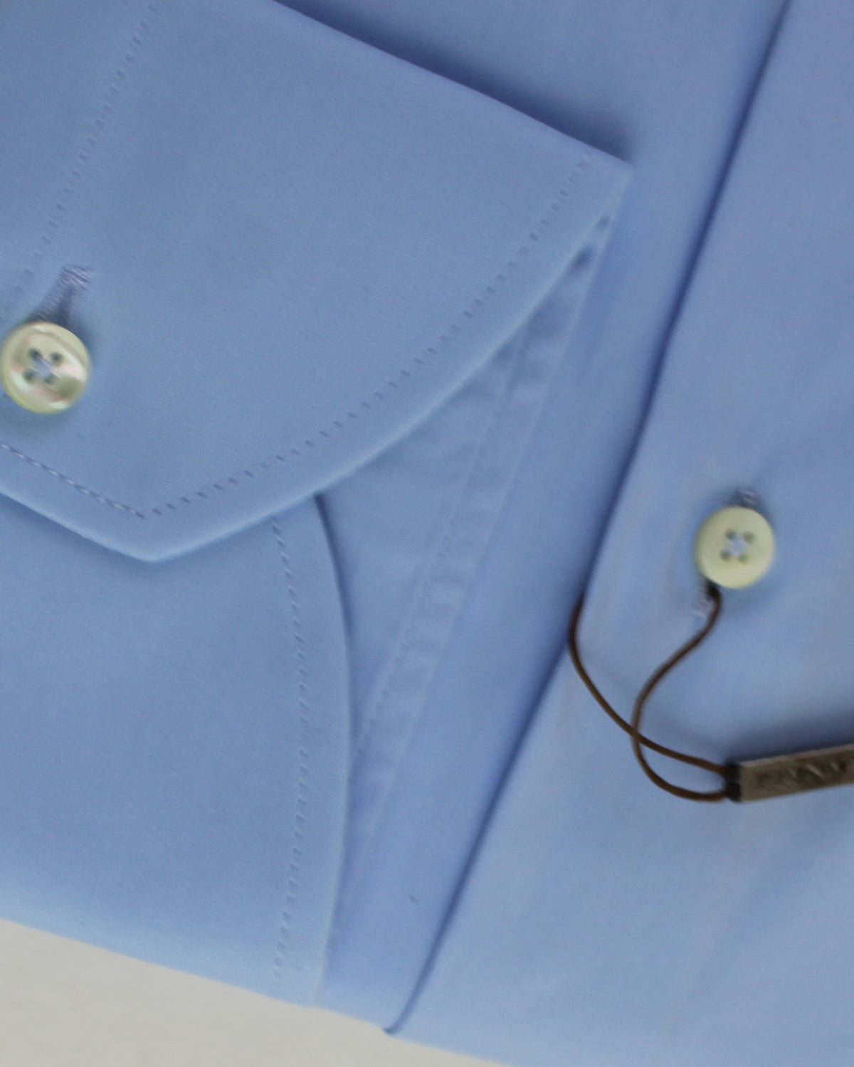 Canali Dress Shirt Medium Blue 