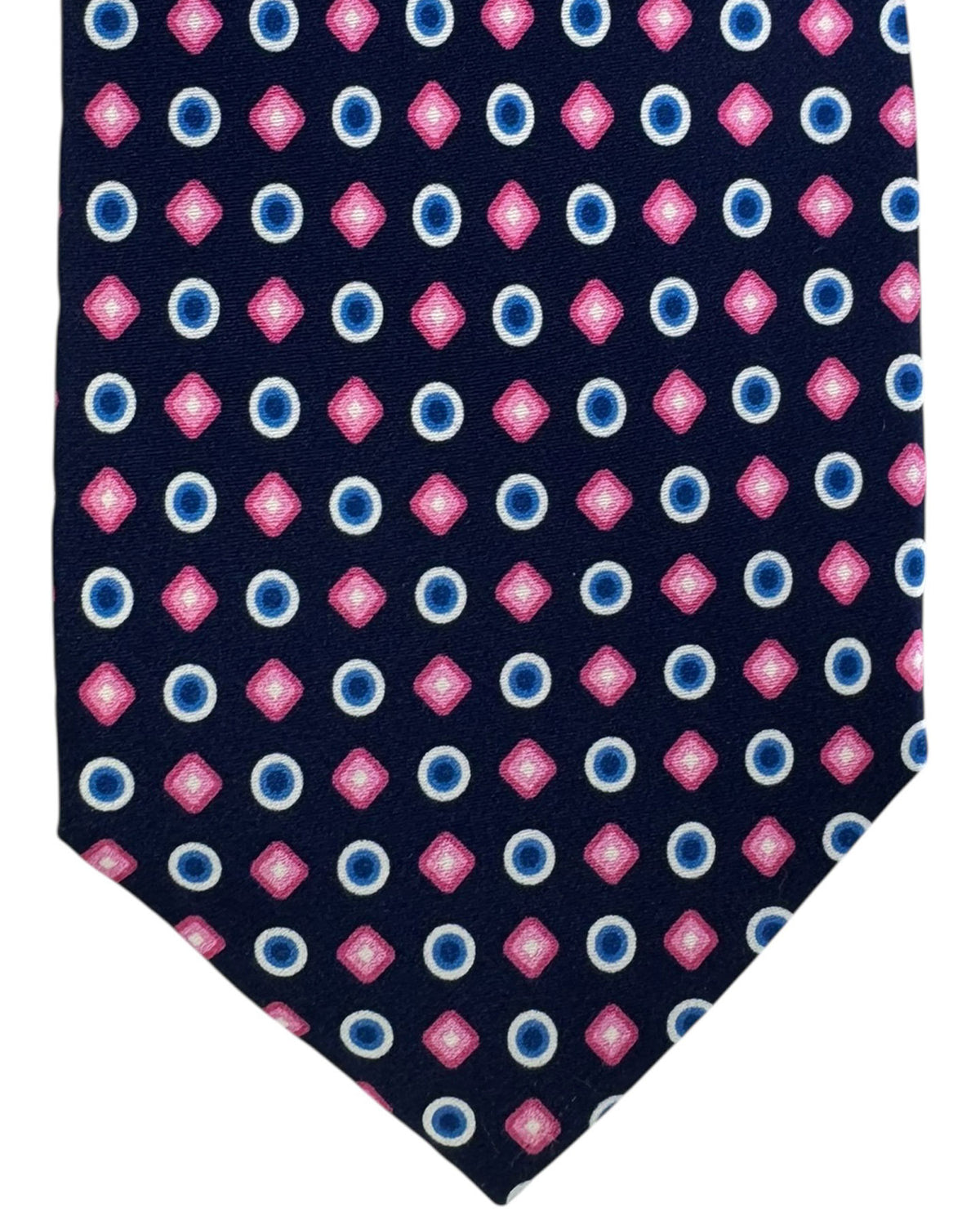 Church's Tie Navy Pink Geometric 