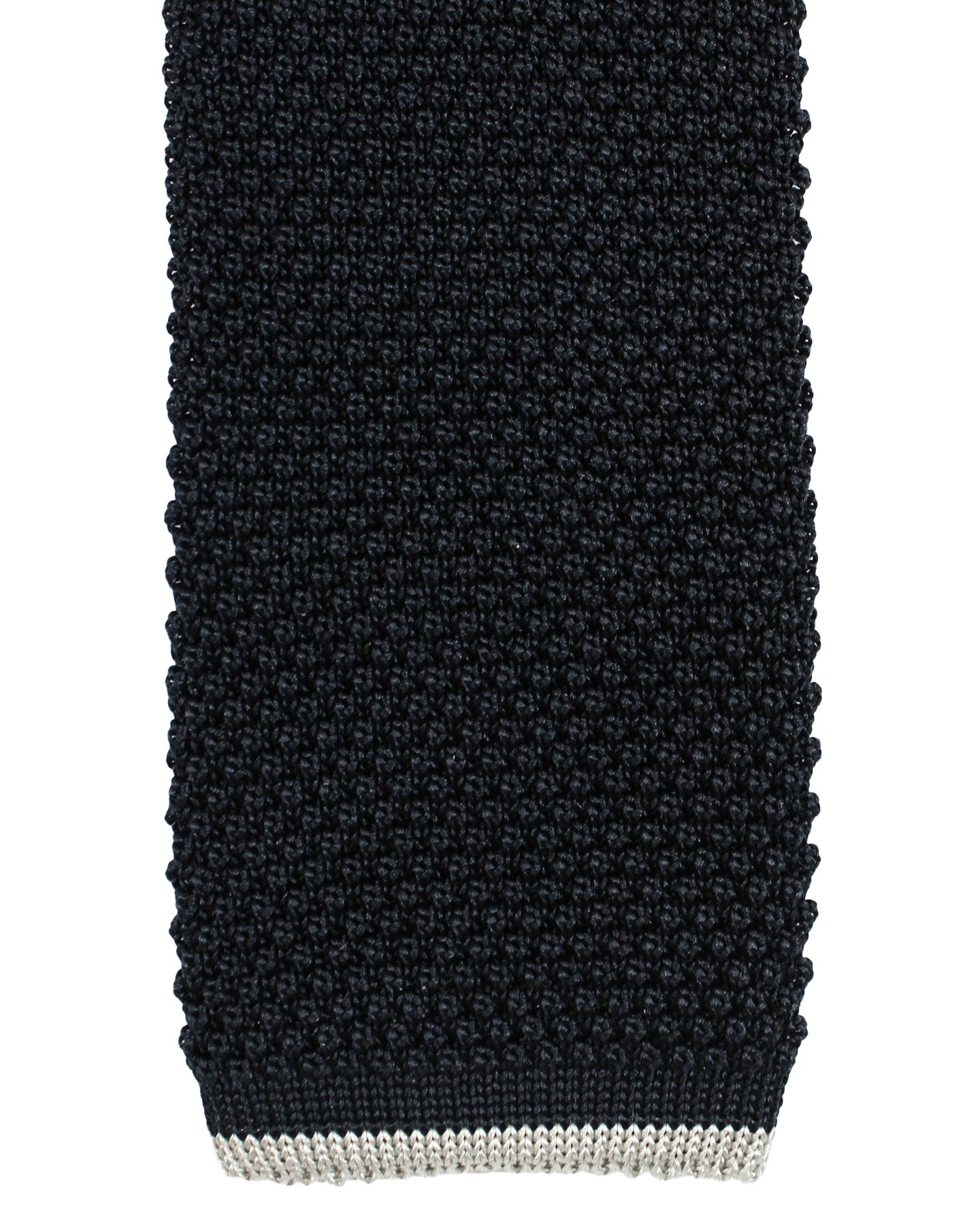 Brunello Cucinelli Square End Silk Tie Navy