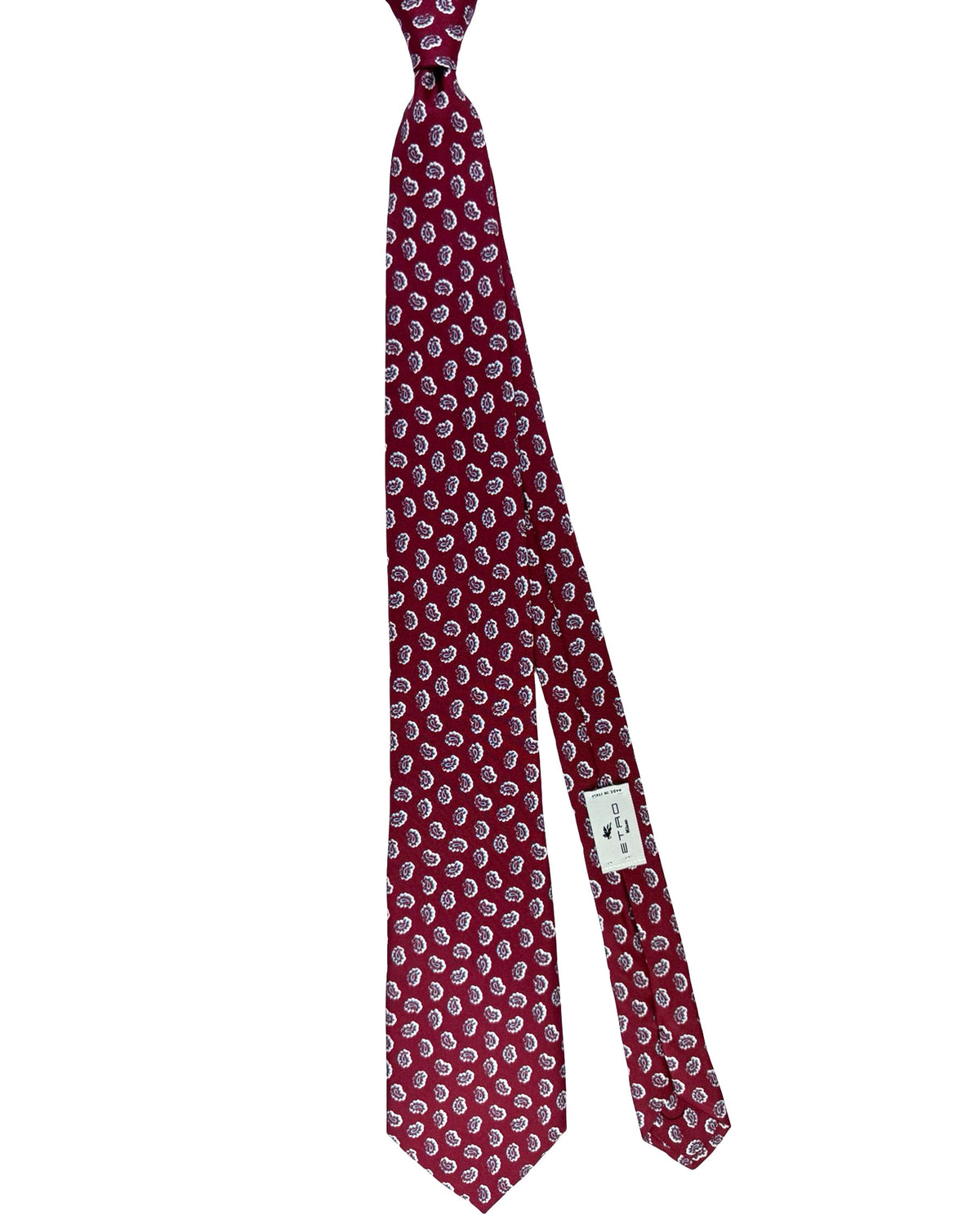 Etro Silk Tie Bordeaux Paisley SALE