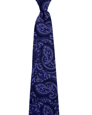 Etro Tie Purple Large Paisley Pattern
