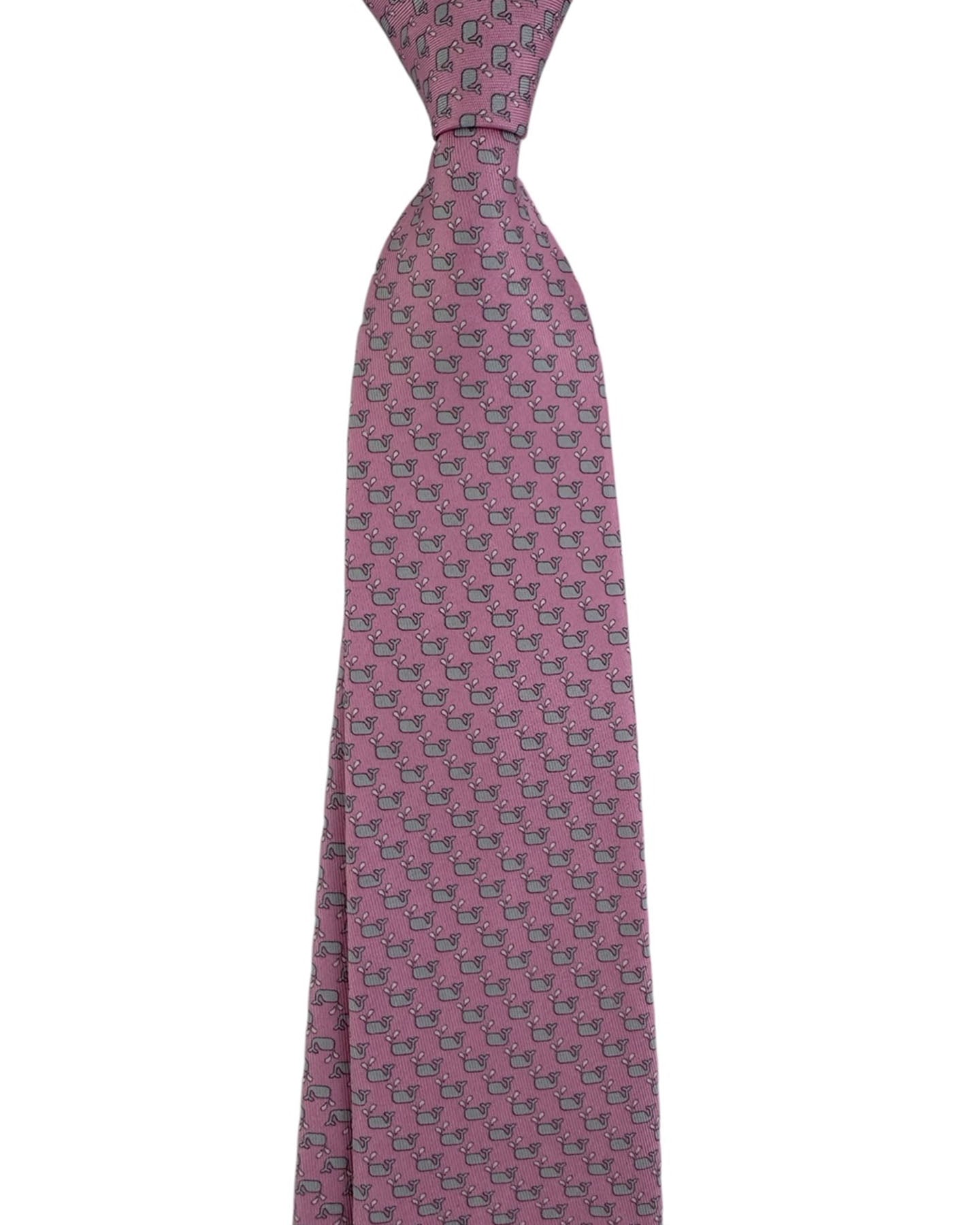 Salvatore Ferragamo Tie Pink Whale - New Collection