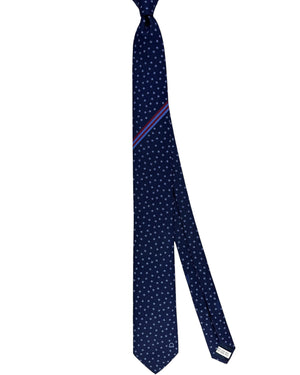 Salvatore Ferragamo Tie Navy Stars - Narrow Cut