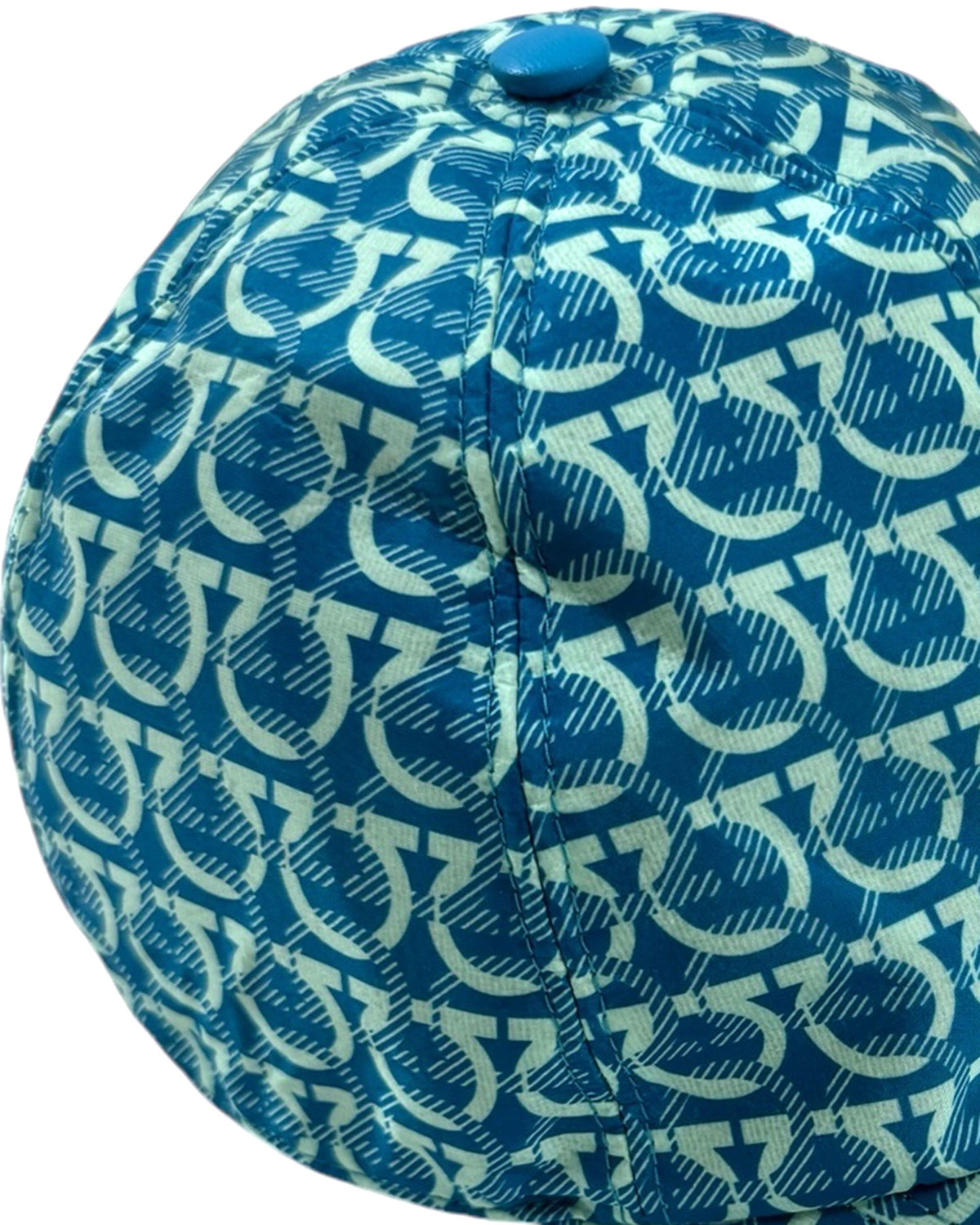 Salvatore Ferragamo Gancini Baseball Cap Aqua Blue SALE