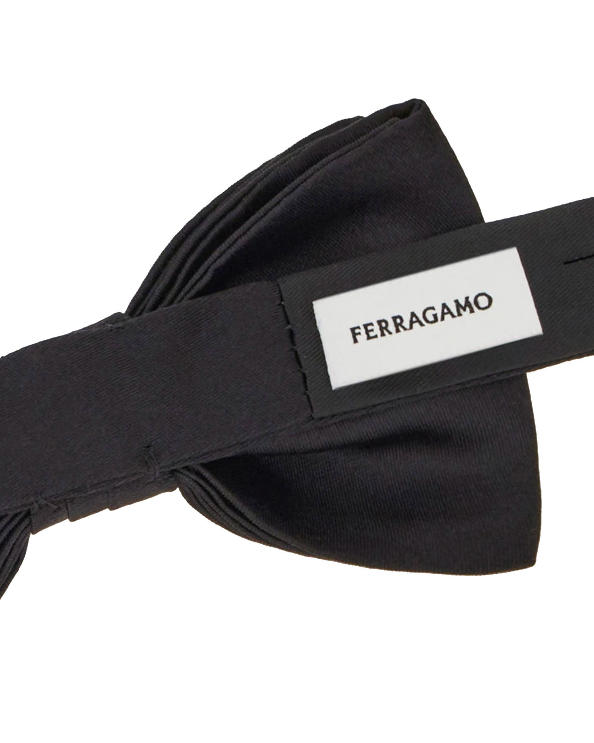 Salvatore Ferragamo Silk Bow Tie Black - New Collection