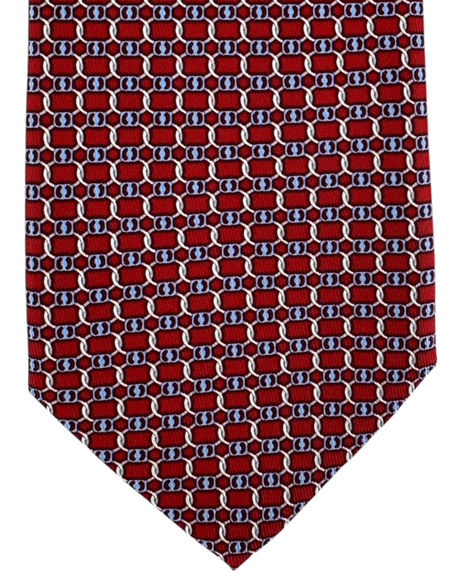 Salvatore Ferragamo Red Blue Gancini Clip - New Collection