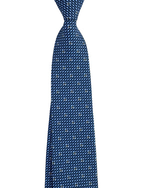 Salvatore Ferragamo Silk Tie Navy Gancini Design
