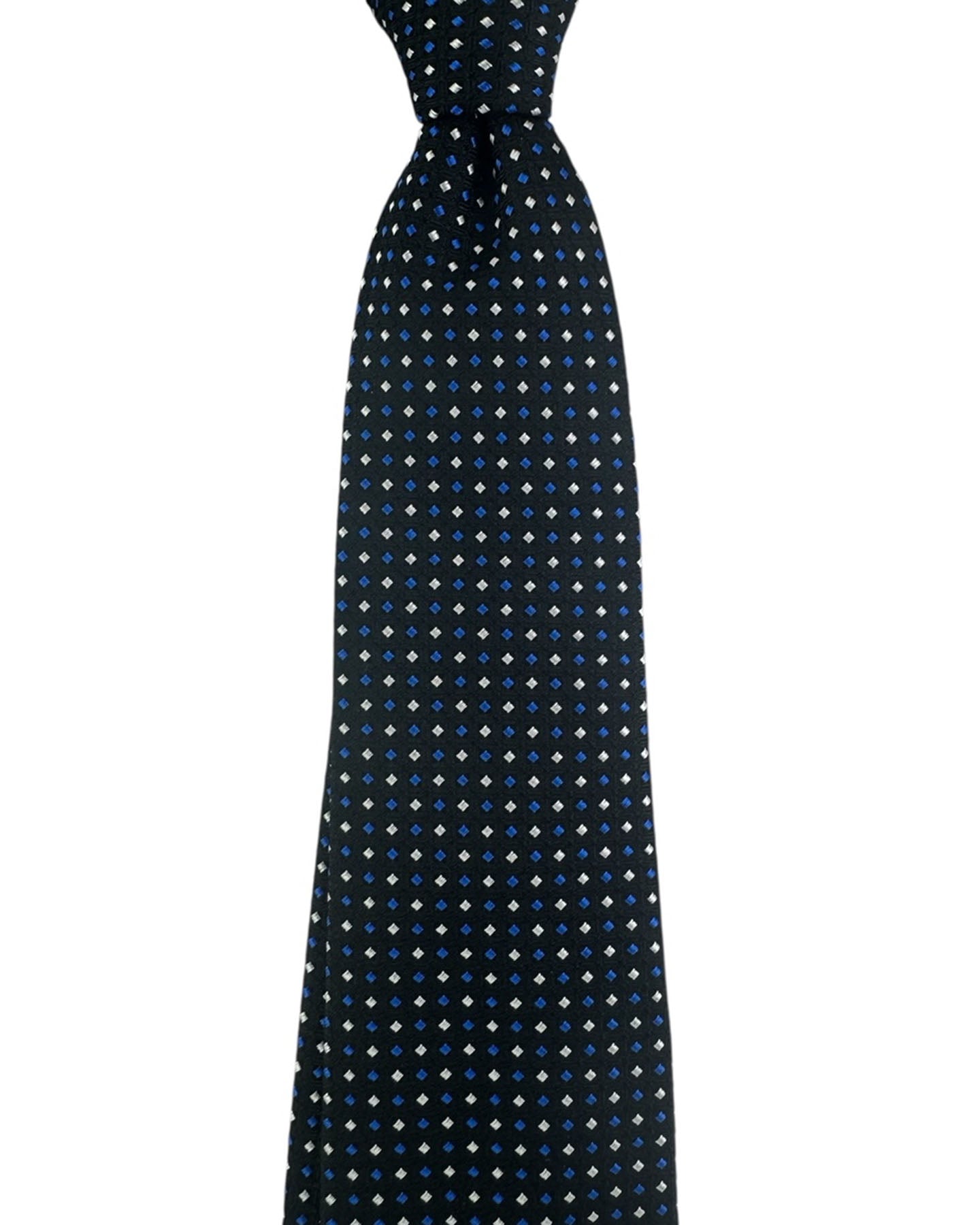 Givenchy Tie Black Royal Blue Micro Diamond Dots