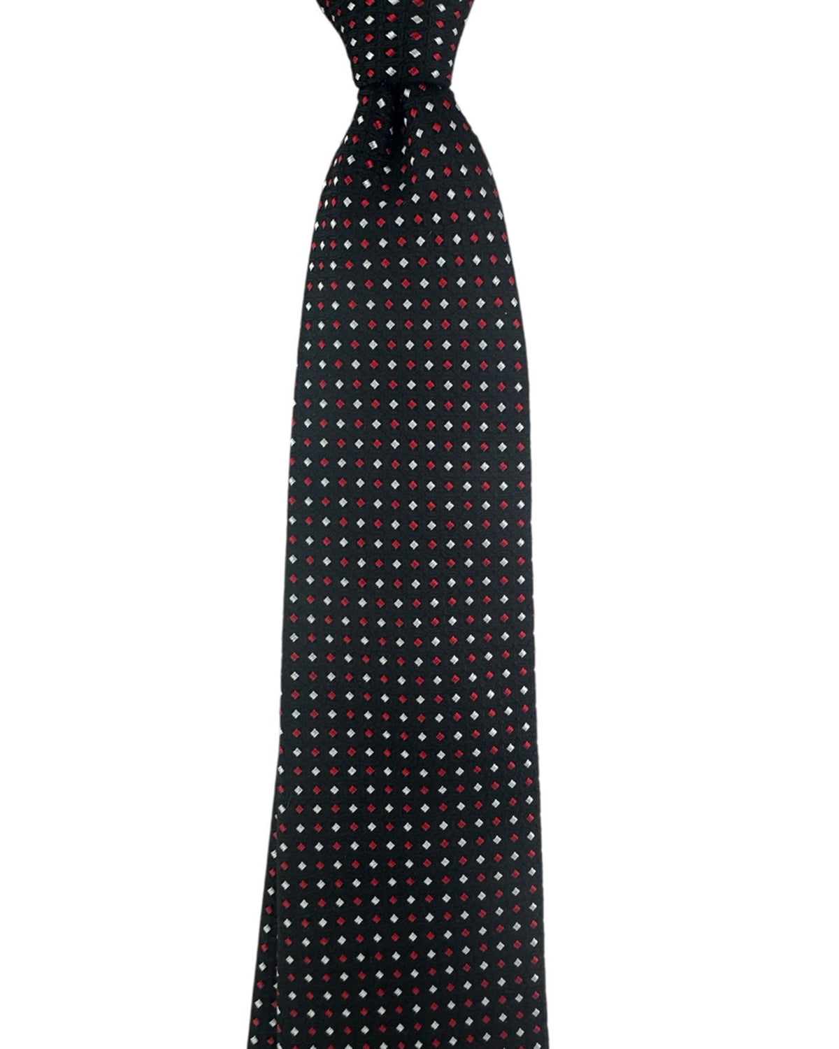 Givenchy Tie Black With Bordeaux Micro Diamond Dots