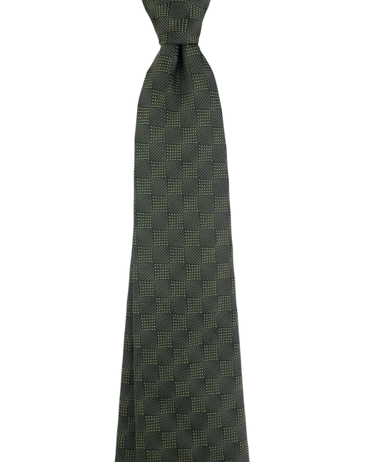 Givenchy Tie Green Damier Design