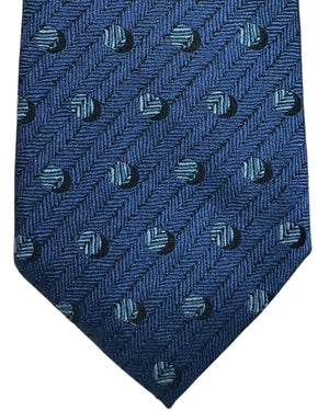 Givenchy Tie Midnight Blue Polka Dots Pattern