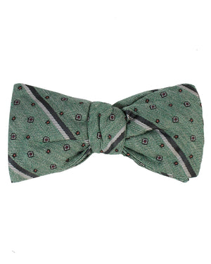 Gucci Bow Tie Green Stripes Geometric 