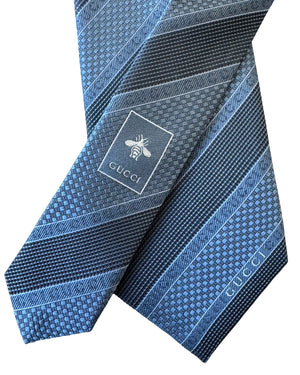 Gucci Tie Metal Blue