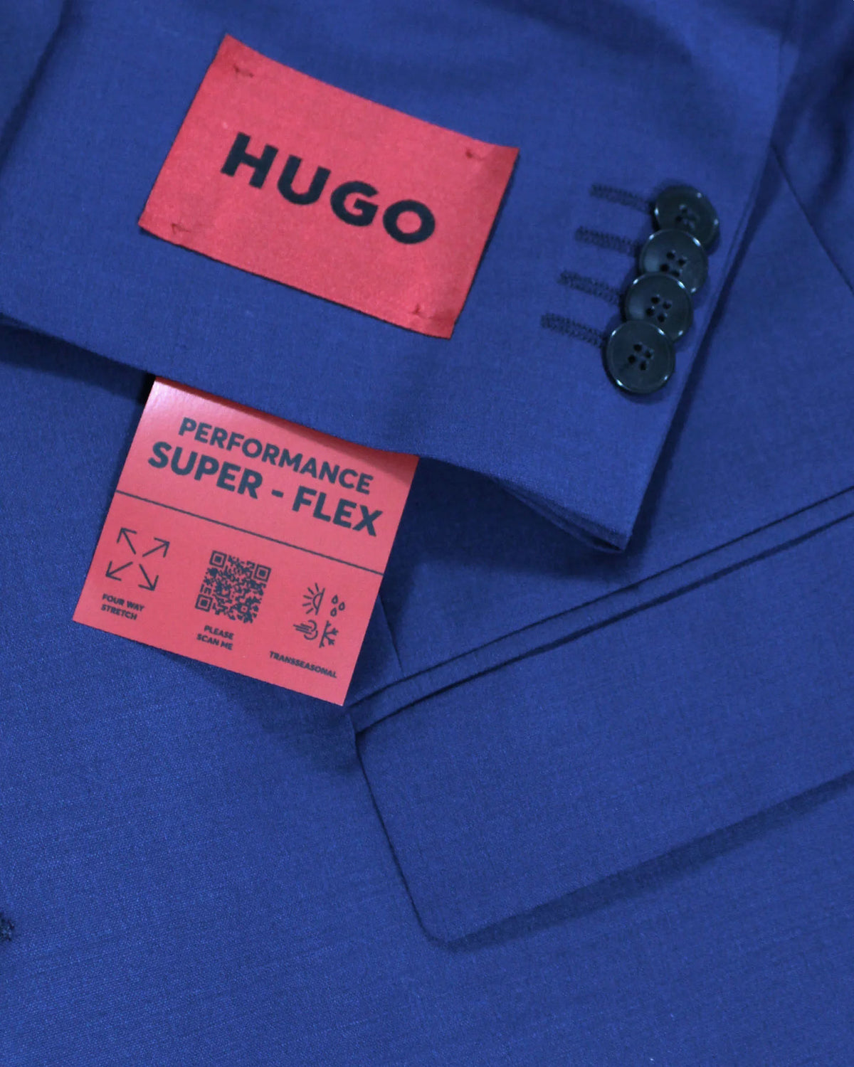 Hugo Boss Sport Coat Royal Blue HUGO Regular Fit - Wool Blazer EU 48 / US 38 SALE