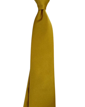 Isaia Sevenfold Tie Yellow Solid
