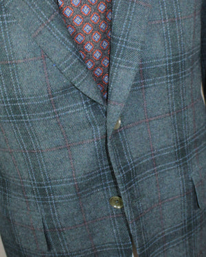 Isaia Sport Coat Plaid Design 