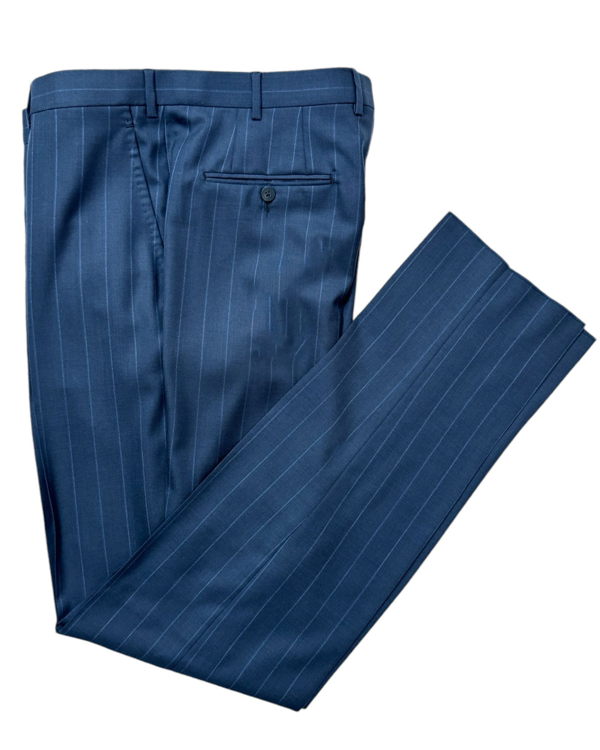 Isaia Suit Midnight Blue Pin Stripe EU 48/ US 38 SALE