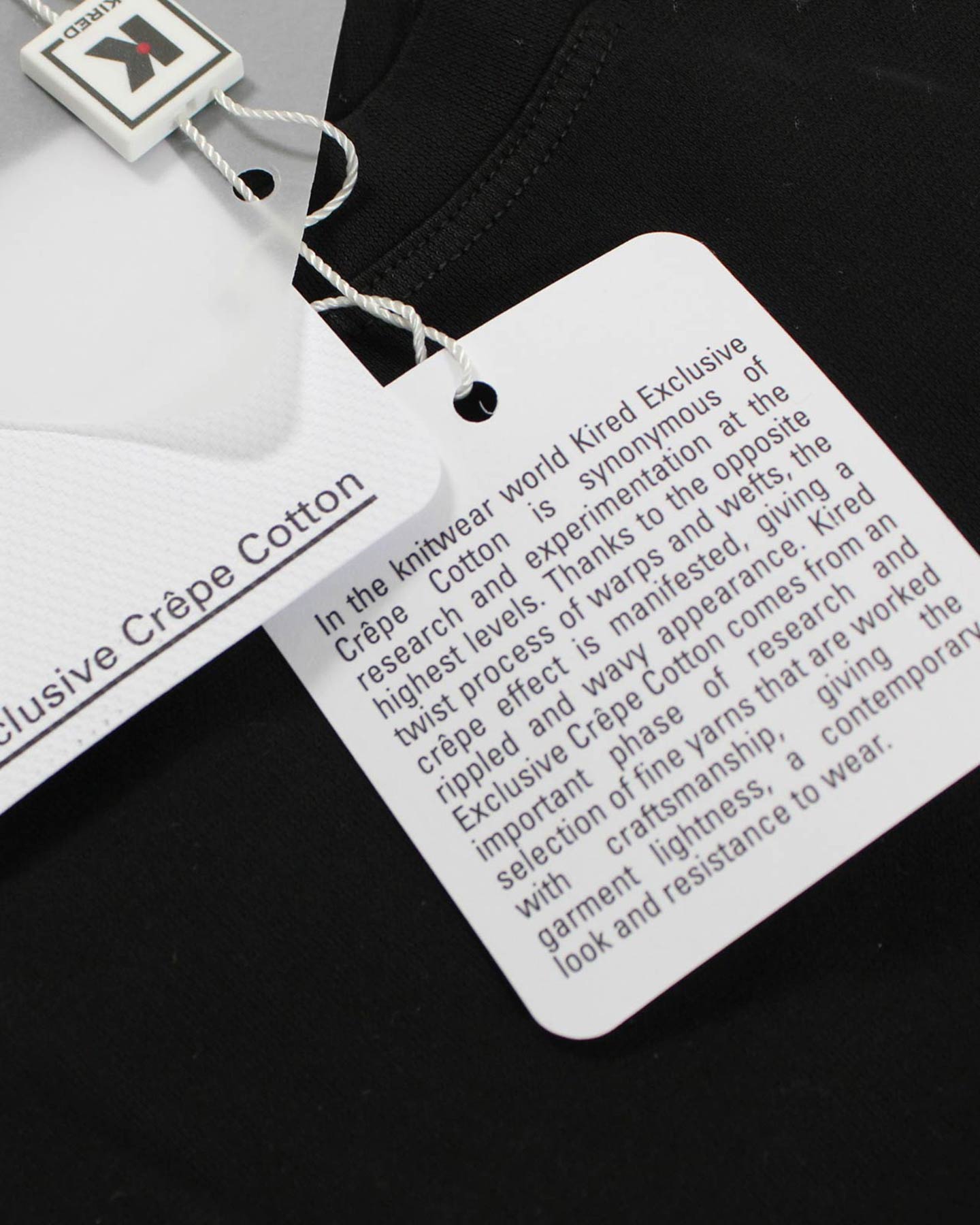 KIRED T-Shirt Black Crêpe Cotton - Kiton