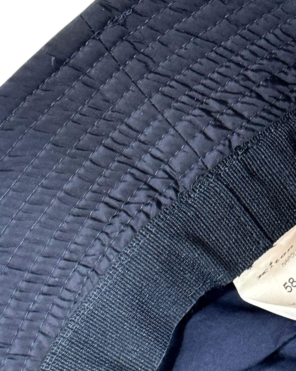 Kiton Bucket Hat Dark Blue K Logo - Size M SALE