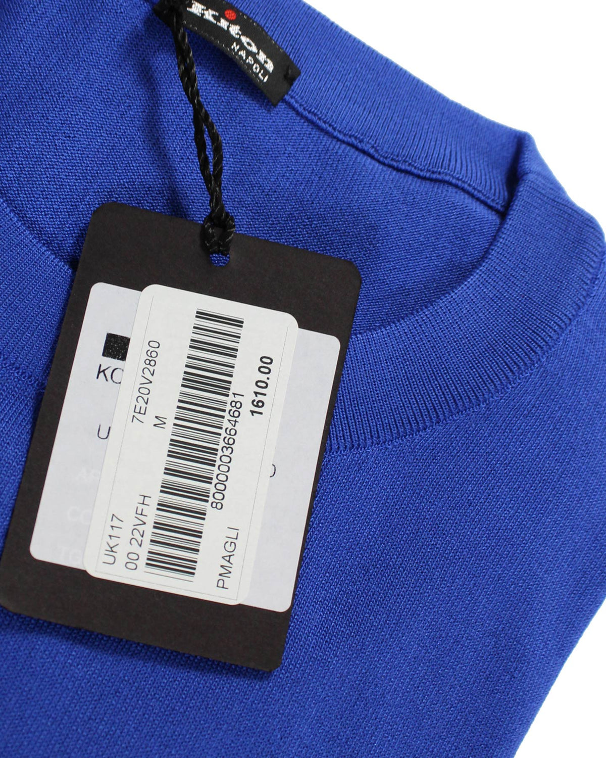 Kiton Sweater Royal Blue Silk