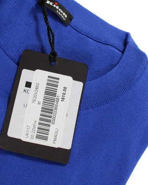 Kiton Sweater Royal Blue Silk