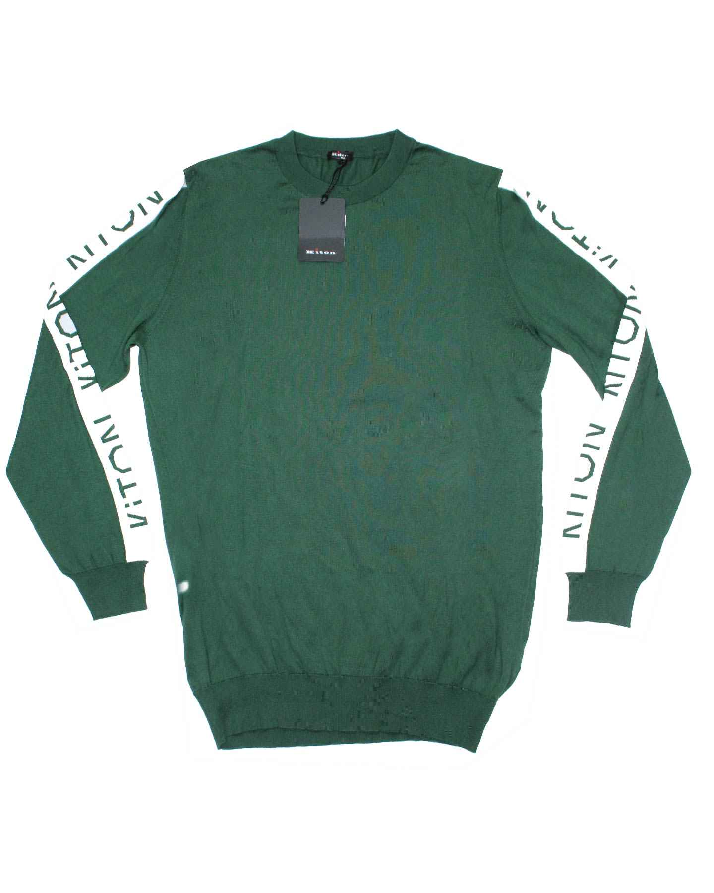 Kiton Sweater Green Logo - Long Sleeve T-Shirt SALE
