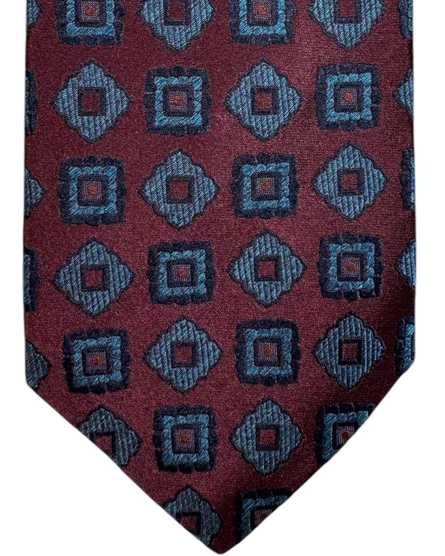 Kiton Tie Brown Teal - Sevenfold Necktie