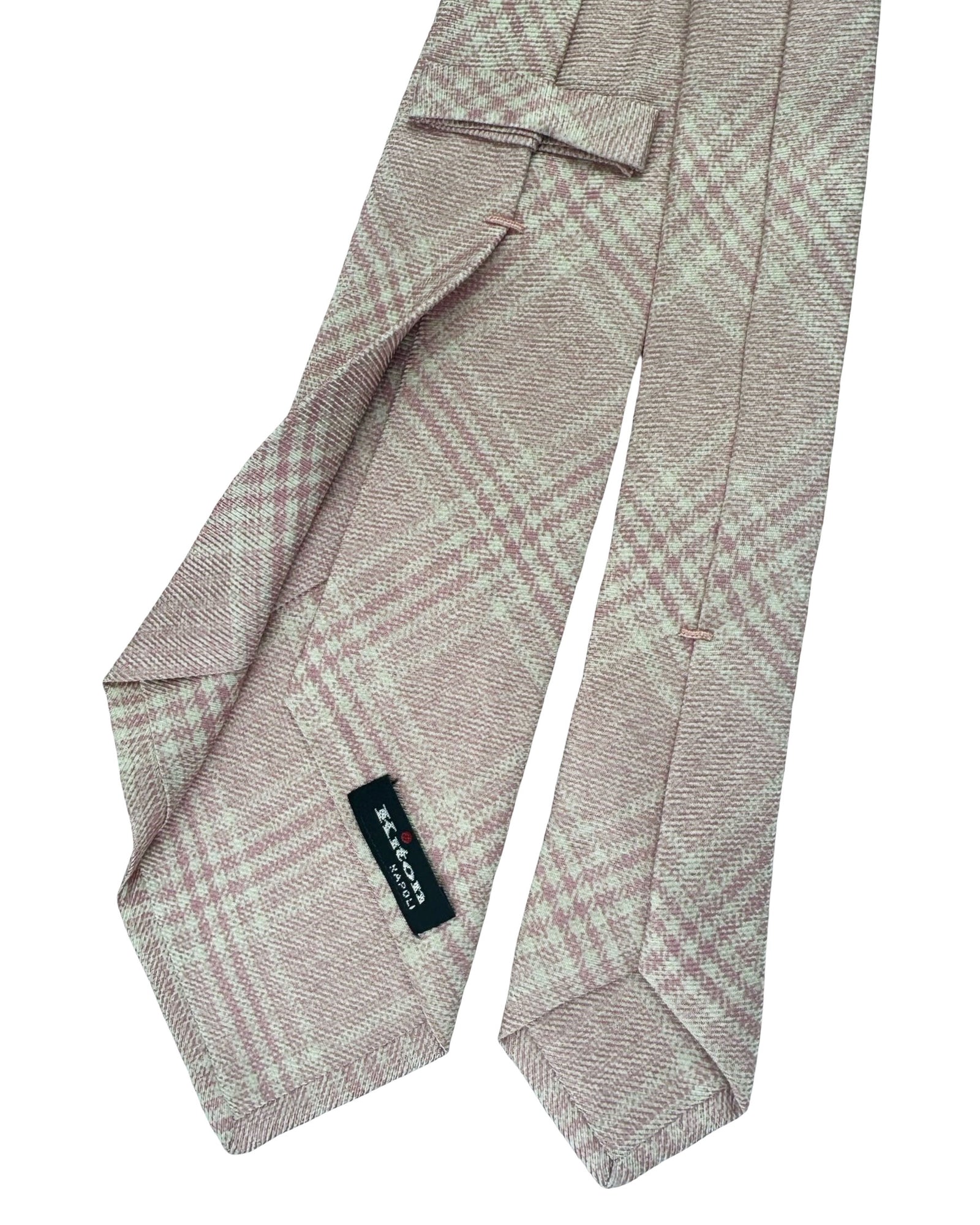 Kiton Sevenfold Tie Light Pink