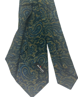 Kiton Tie Dark Paisley Design - Sevenfold