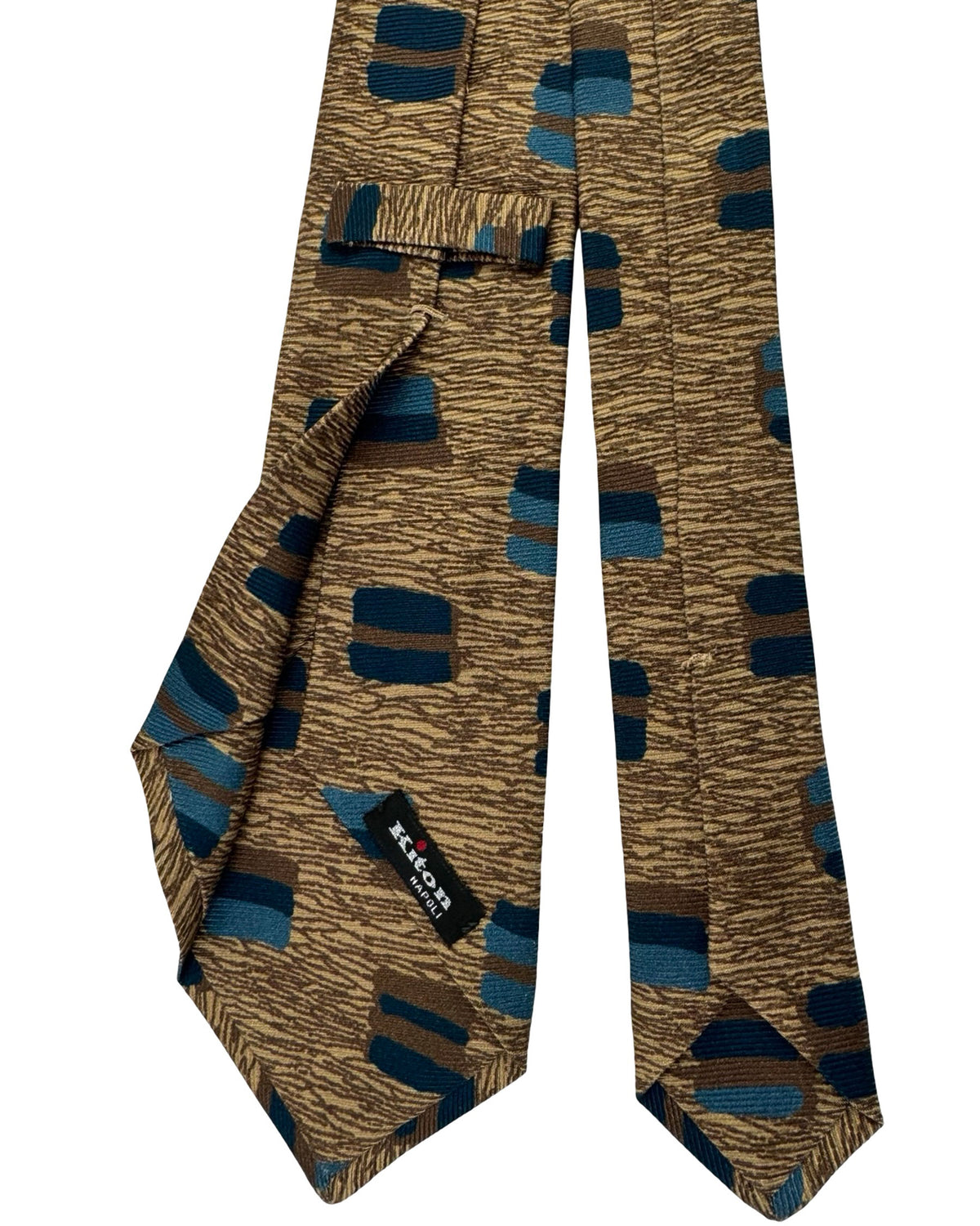 Kiton Tie Brown Beige - Sevenfold 