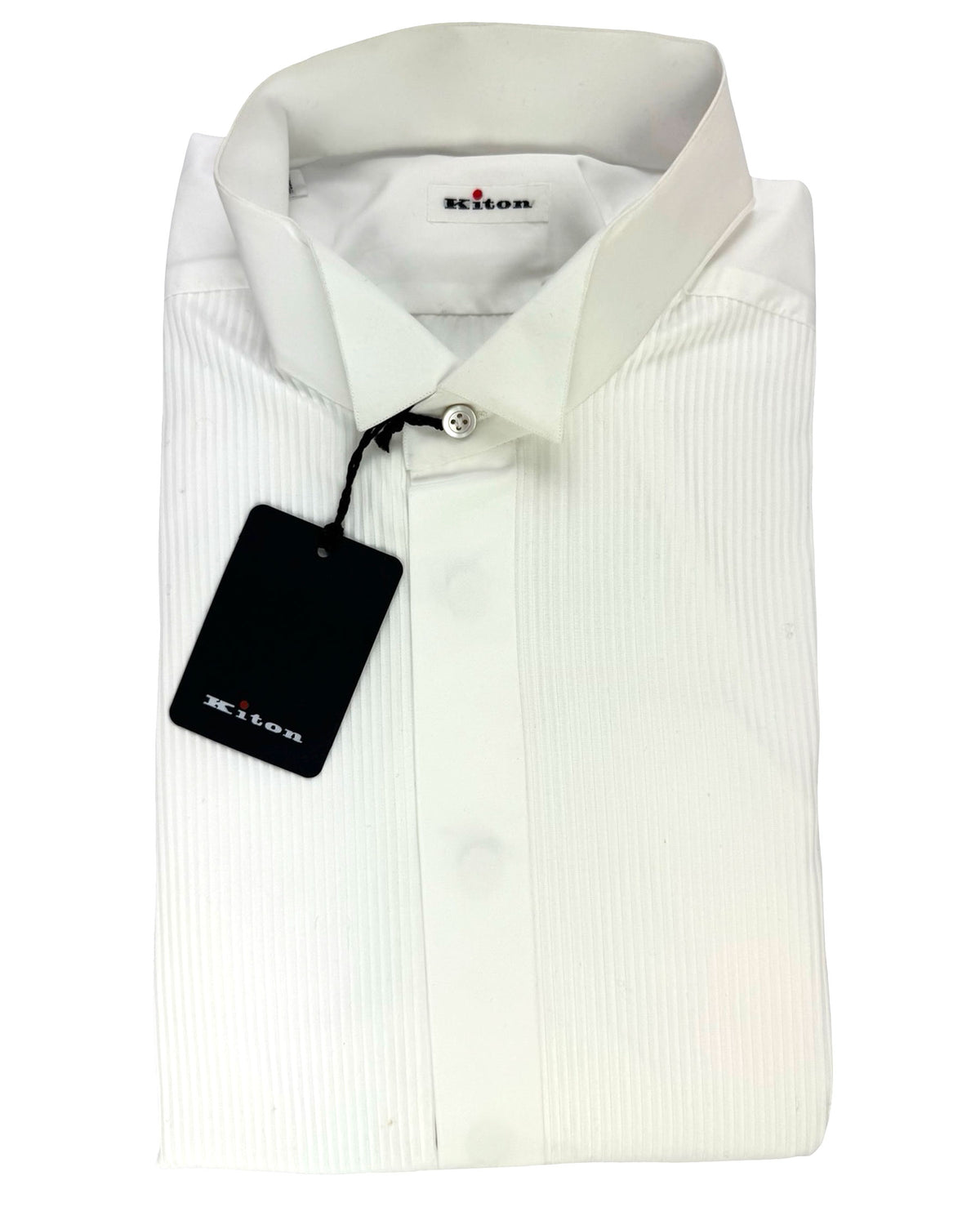 Kiton Tuxedo Shirt White
