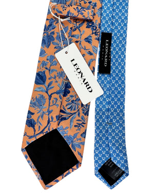 Leonard Silk Tie Pink Blue Floral