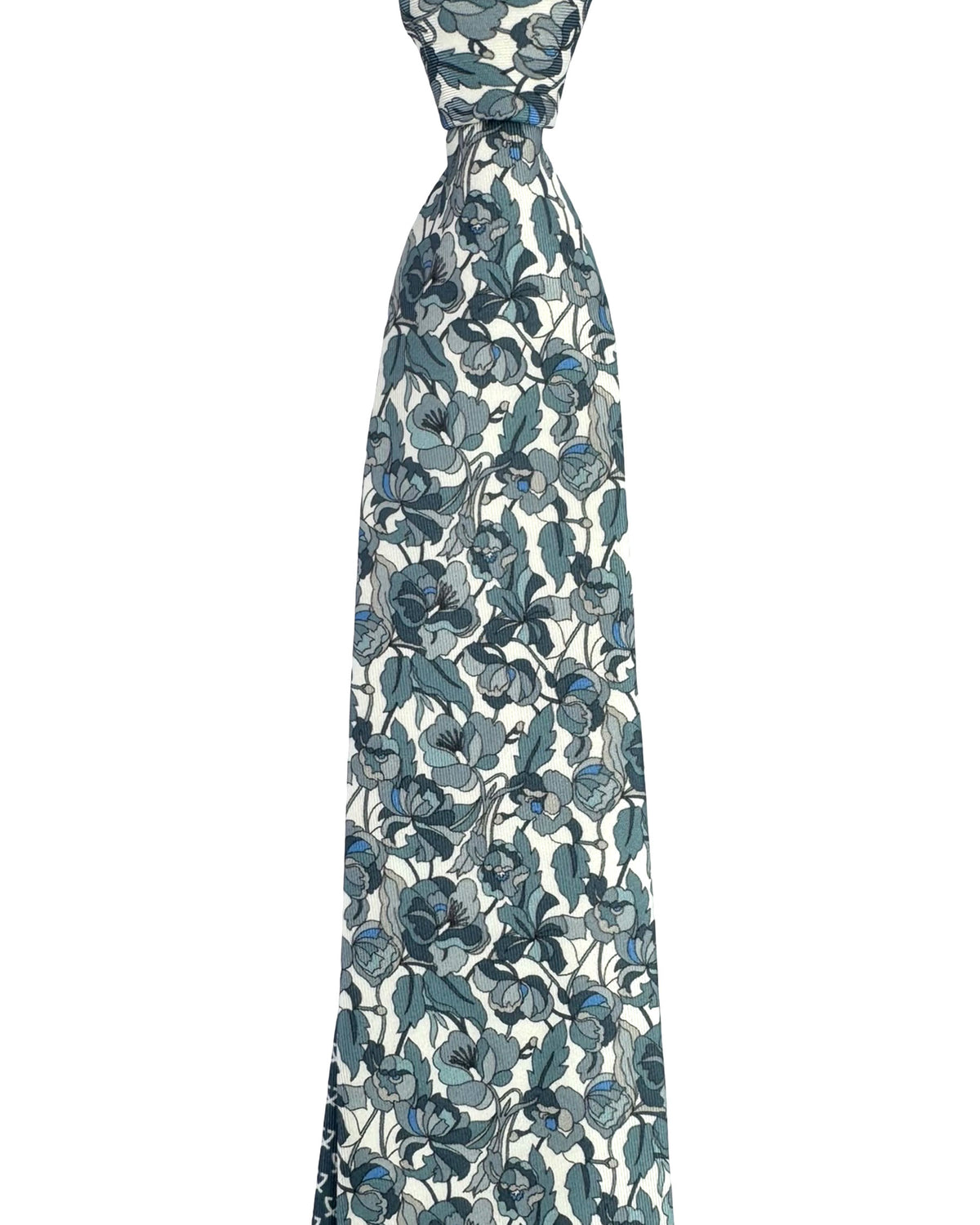 New Leonard Tie Gray Floral - Leonard Paris