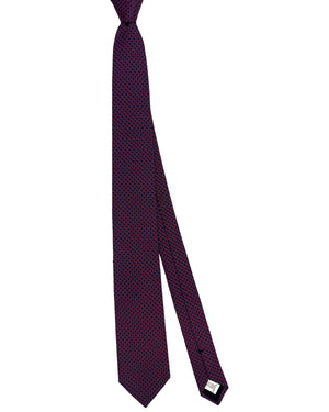Moschino Silk Tie Navy Red Design