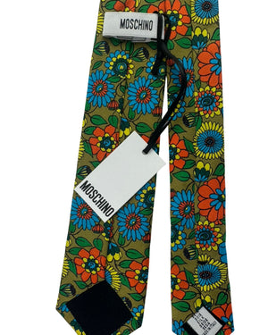 Moschino Silk Tie Floral